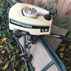 Game Fisher 1.2 Horsepower Boat Motor 2 Stroke