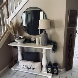 Wood Console Table