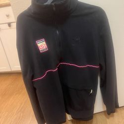 Adidas Adiplore Polar Pullover Fleece Half Zip (Medium) Black