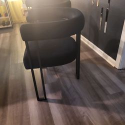 6 dining room barrow chairs black velvet