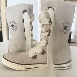 Converse Women's Beverley 535382C Tan Lace Up Mid Calf Size 9 Price Is FIRM