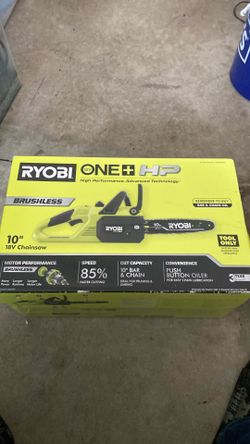 Brand New Never opened RYOBI ONE+ HP 18V Brushless 10-Inch Chainsaw (P2502BTL)