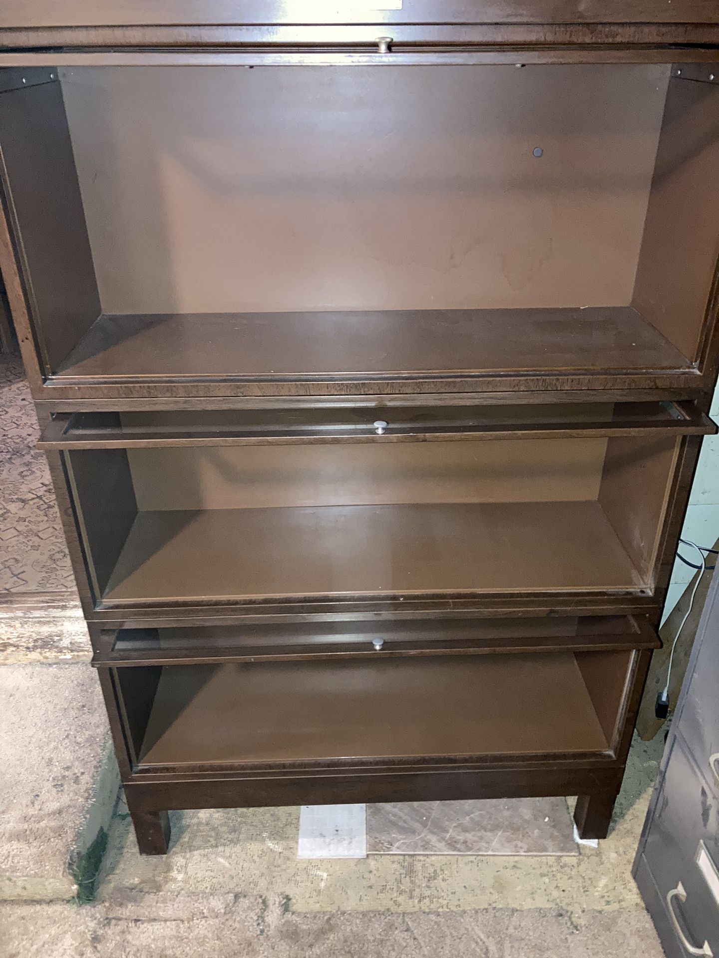 Mid century Metal Barrister Bookcase