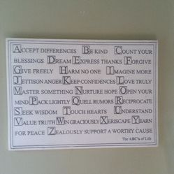 Inspirational Plaque