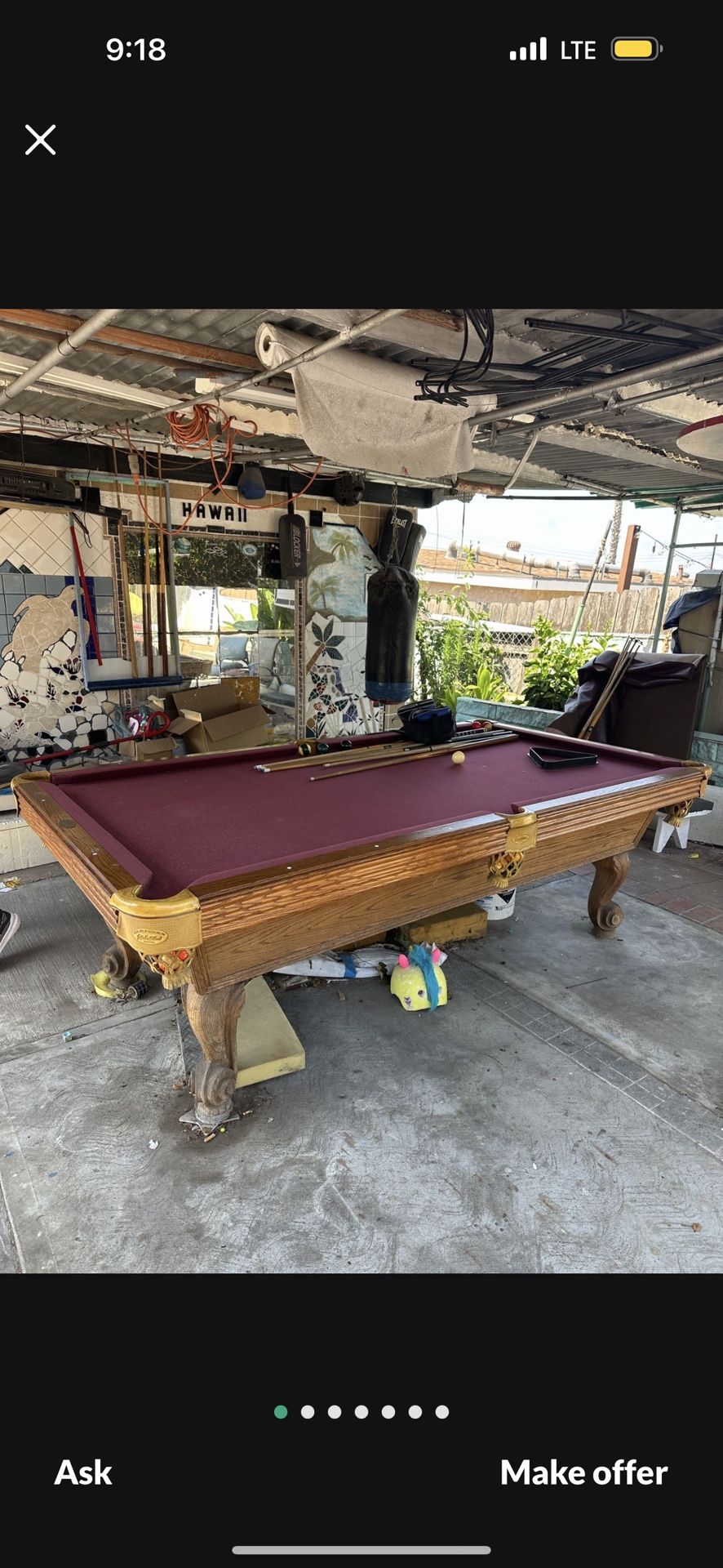 Pool Table / Mesa De Billar