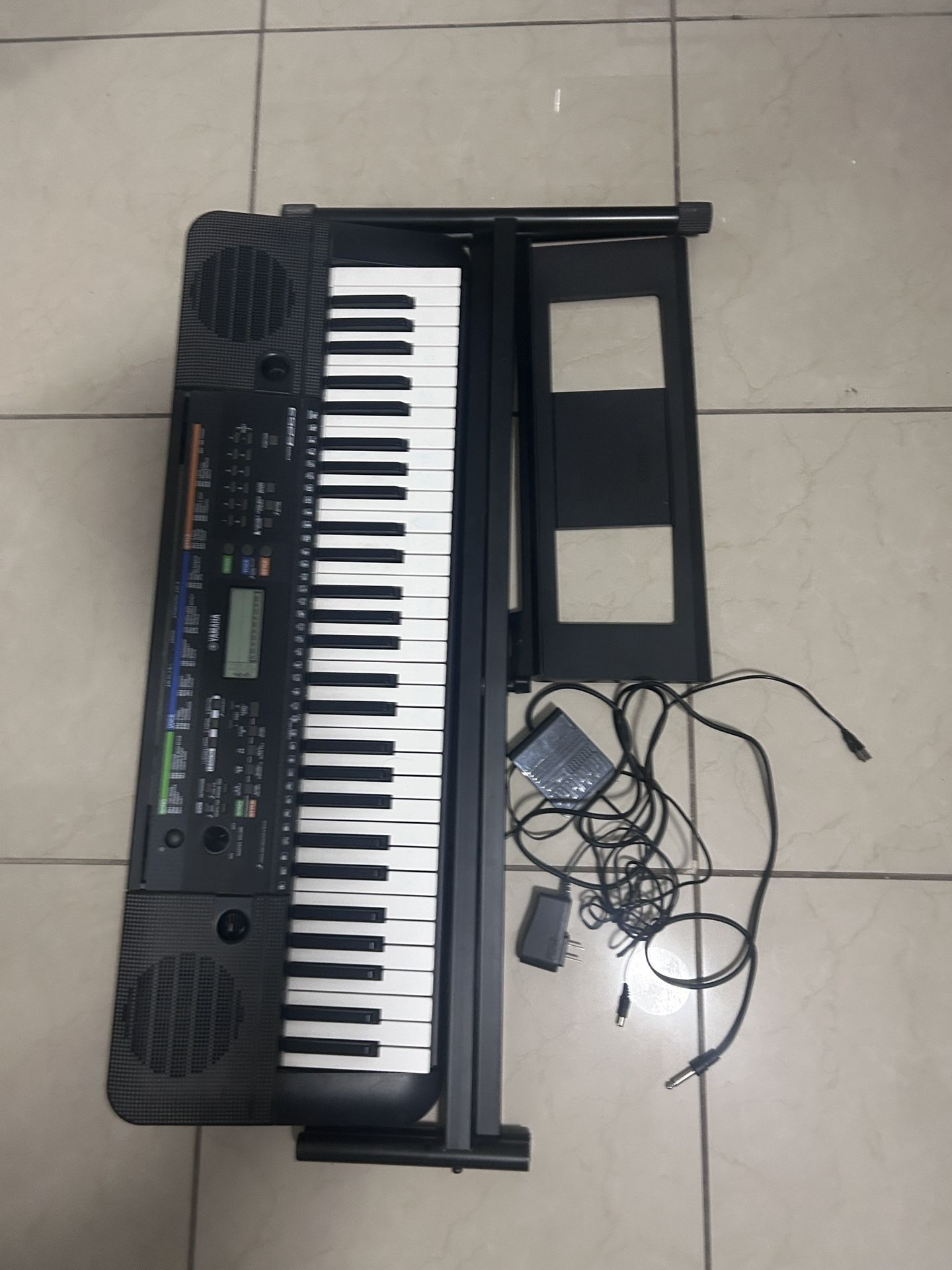 Yamaha Piano Keyboard with Stand and Pedal