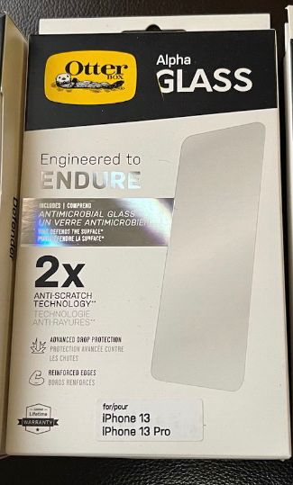 Otterbox Alpha Glass Phone Screen Protector For iPhone 13/13 Pro