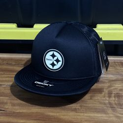 Pittsburgh Steelers Foam Trucker Hat Black SnapBack hat