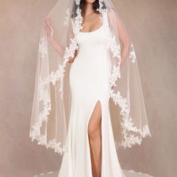 Beautiful white veil