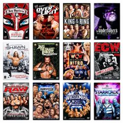 Lot Of 12 WWE Wrestling DVDs