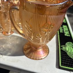 Vintage Carnival Glass Set