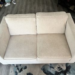 Cream Loveseat