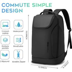 BANGE Business Smart Backpack Waterproof fit 15.6 Inch Laptop Backpack 