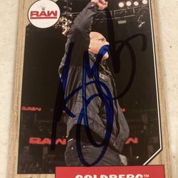 Bill Goldberg Autographed Card with COA 