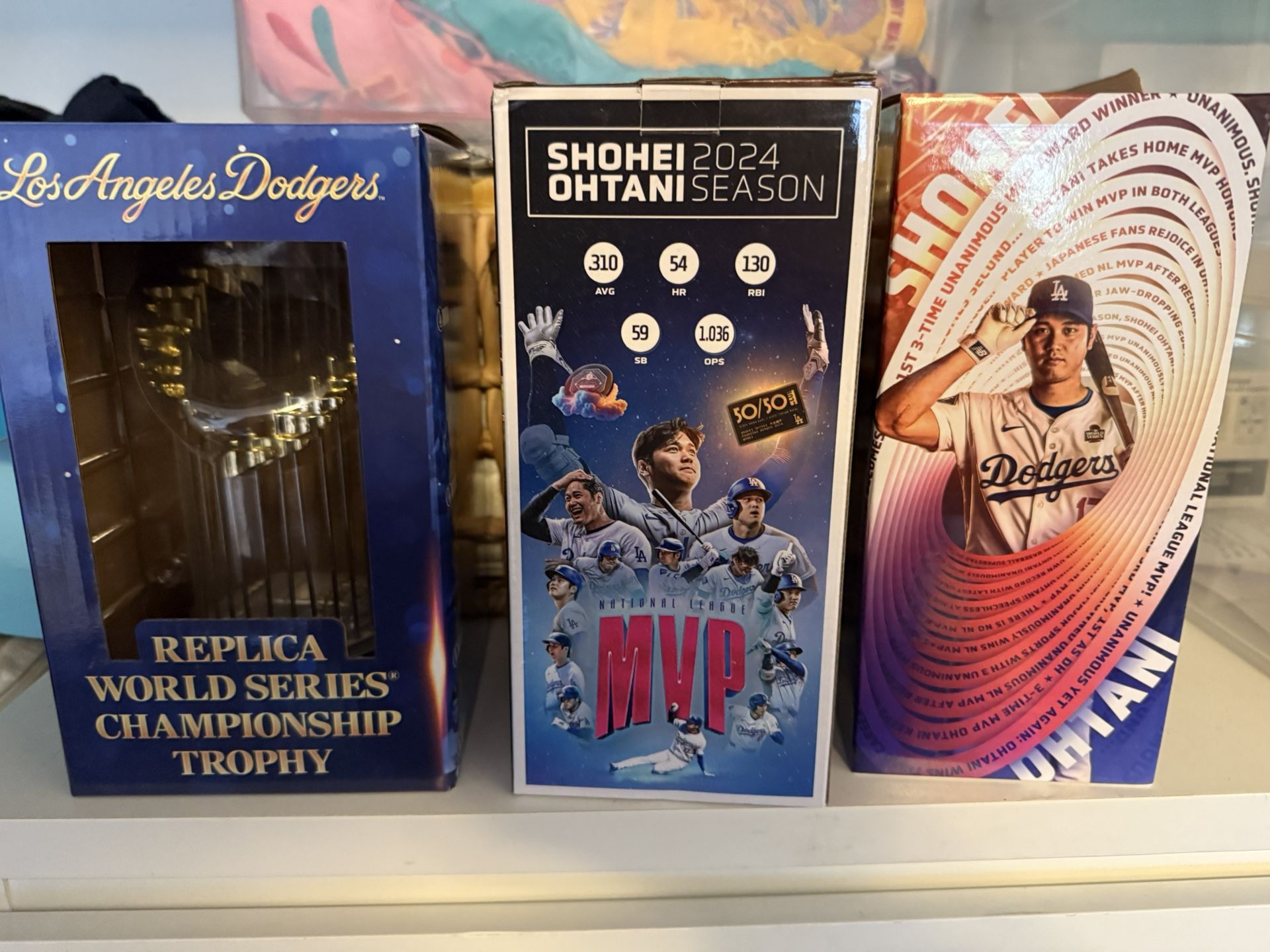 Shohei Ohtani & World Series Replica Trophy (Unopened)