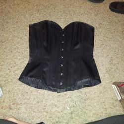 Black Satin Corset /corset Story