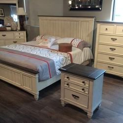 $39 Down Bedroom Set Queen/King Bed Dresser Nightstand Mirror Chest Options Total Price 