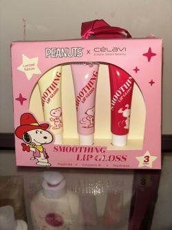 PEANUTS X Celavi Limited Edition Smoothing Lip Gloss 3 Pieces