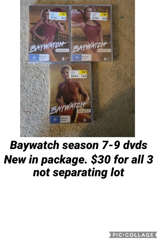 Baywatch DVD Series 7-9 New 