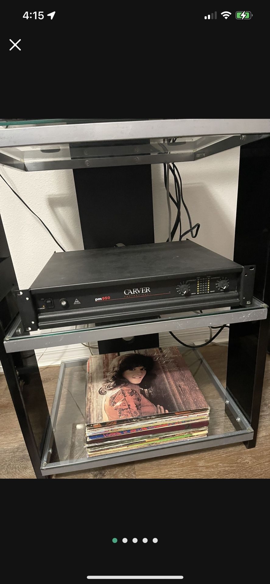 Carver Power Amplifier. 325 Watts Per Channel @8ohms