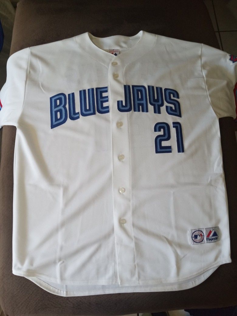 Toronto Blue Jays Majestic Roger Clemens Throwback Jersey 2XL