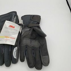 Rock Biker Motorcycle Waterproof, Windproof, Touch Screen Gloves. Color Black Size Large