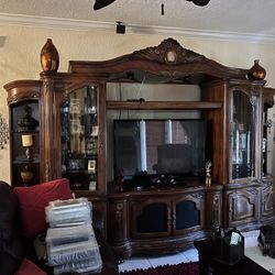 Tv  Antique Stand Cabinet Holder