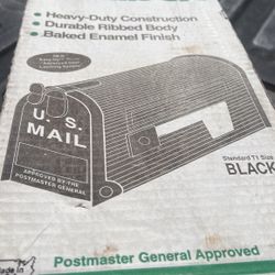 Galvanized Stee Mailbox Black Color 