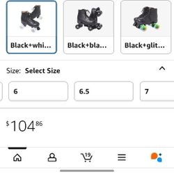All Black Skates With White Wheels