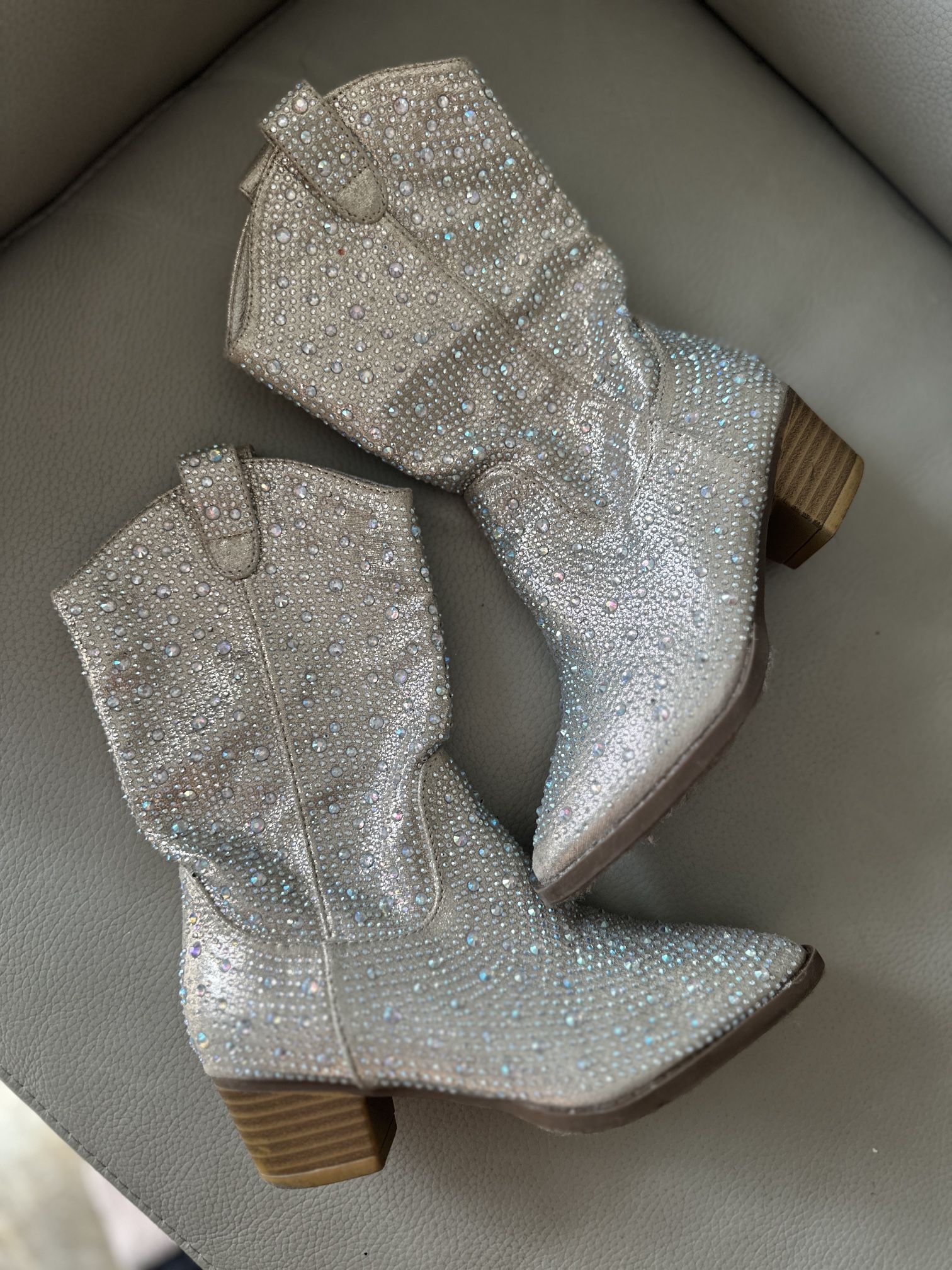 Girls Cowboy Rhinestone Boots Size 12