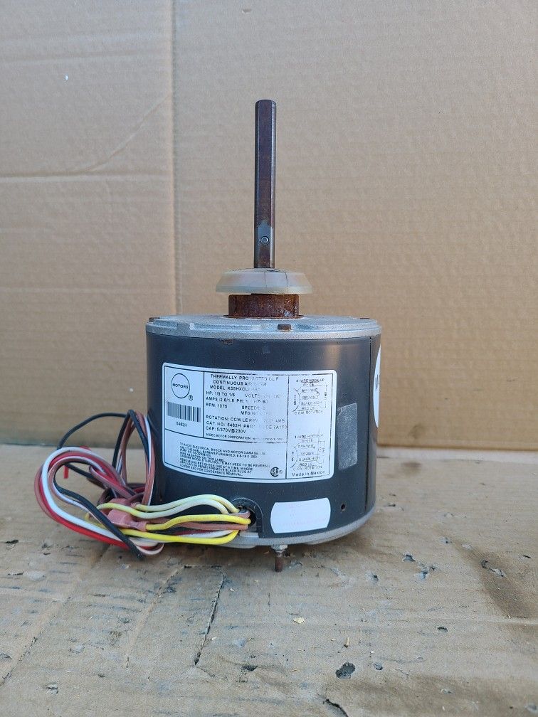 1/3-1/6 HP 208-230V 1075RPM AC UNIT CONDENSER MOTOR. I HAVE ANY SIZE ON CAPACITORS CONDENSER AND BLOWER MOTORS.