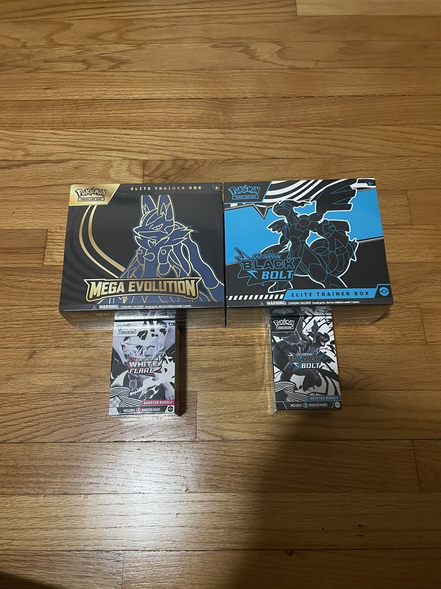 Pokemon Mega Evolution Black Bolt and White Flare Collection