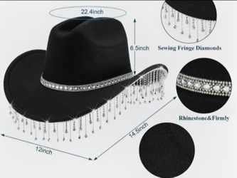 Rhinestone Western Cowboy Hat