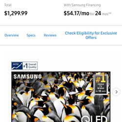 Samsung QLED Q70D 65” Smart TV