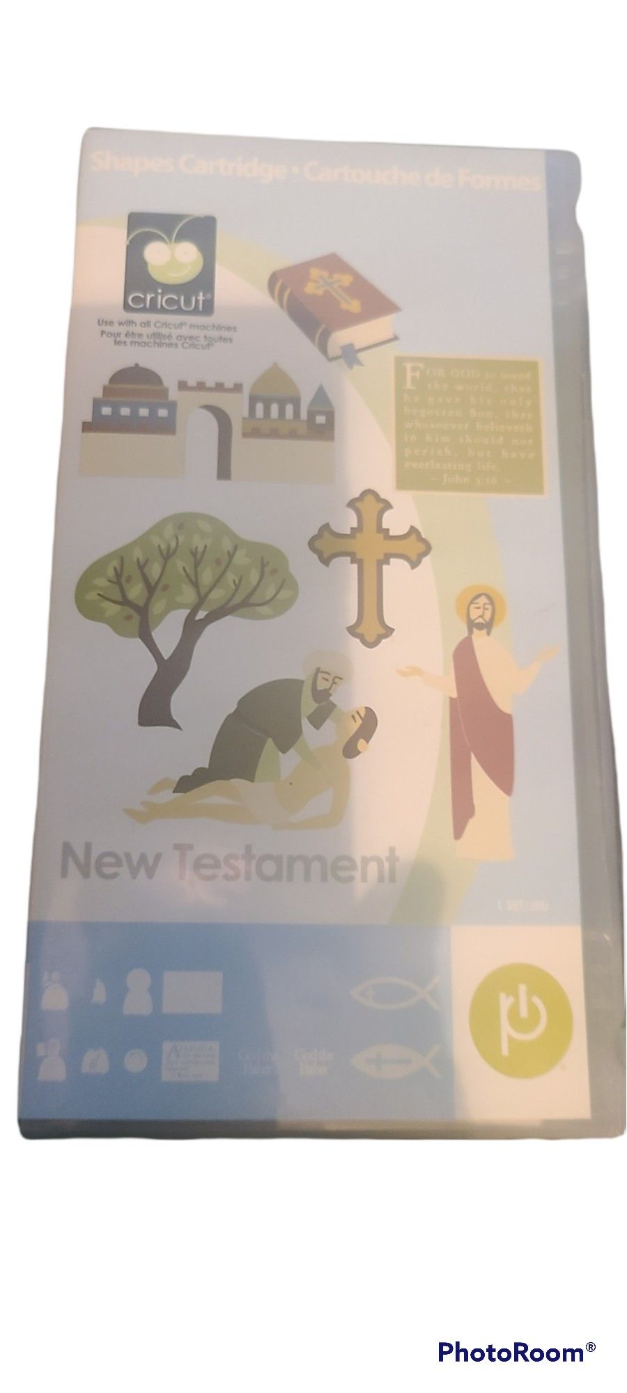 Cricut New Testament Shapes Cartridge IOB Layered Images Crosses Scripture More.