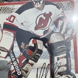 MARTIN BRODEUR COA SIGNED AUTO 8X10 PHOTO NEW JERSEY DEVILS** HOF