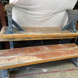 Original Wildcat House Wooden Tables And Benches!