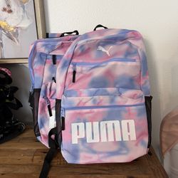 PUMA Tie-Dye Backpack – Fits 15” Laptop – Lightweight