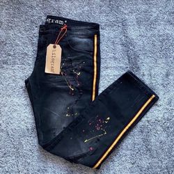 Men’s Jeans, Kilogram, Distressed, Size 40