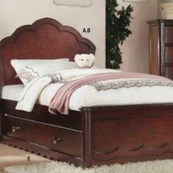 Brand New Cherry Panel Bed