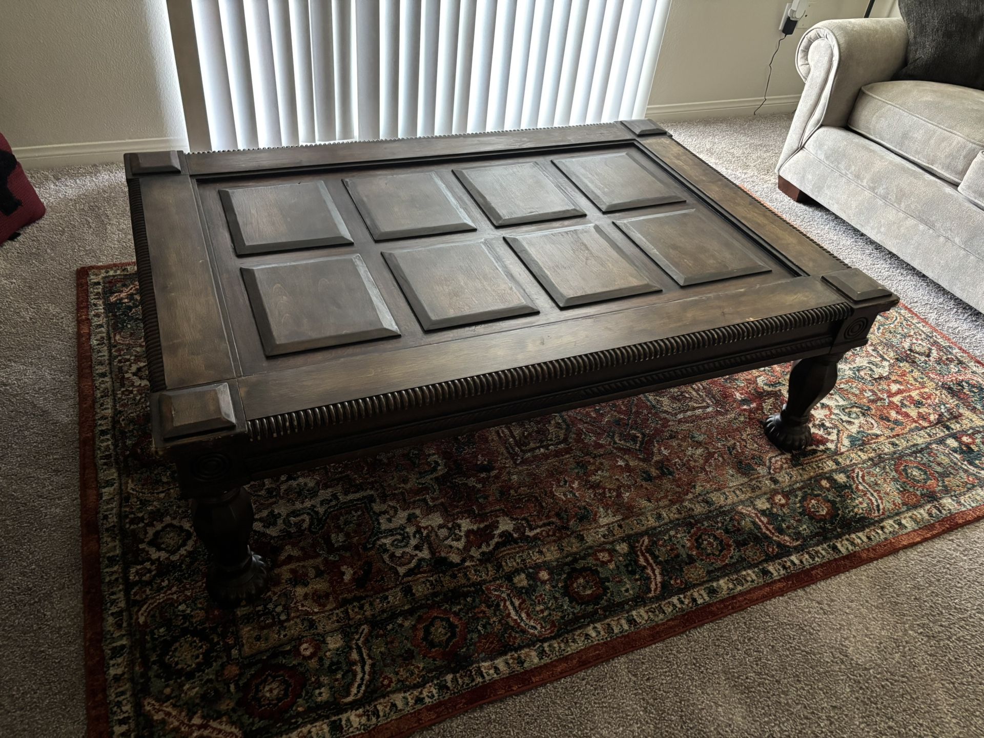 Large Wooden Coffee Table