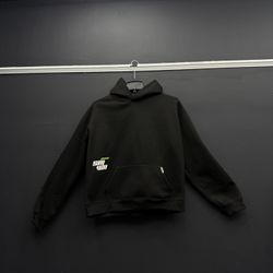 Black Graphic Hoodie Size M Streetwear Back Print