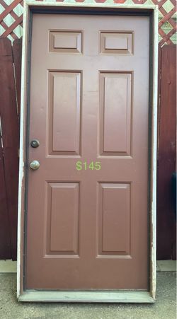 Exterior door  with frame$145