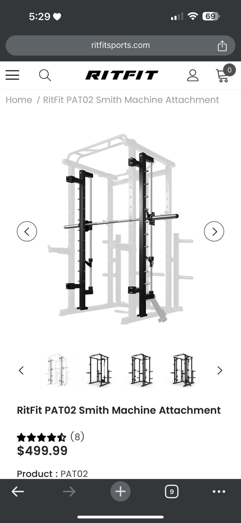 ritfit smith machine cage attachment