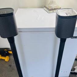 2 Black Sonos Speakers 