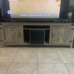 Entertainment Center And 2 Side Tables