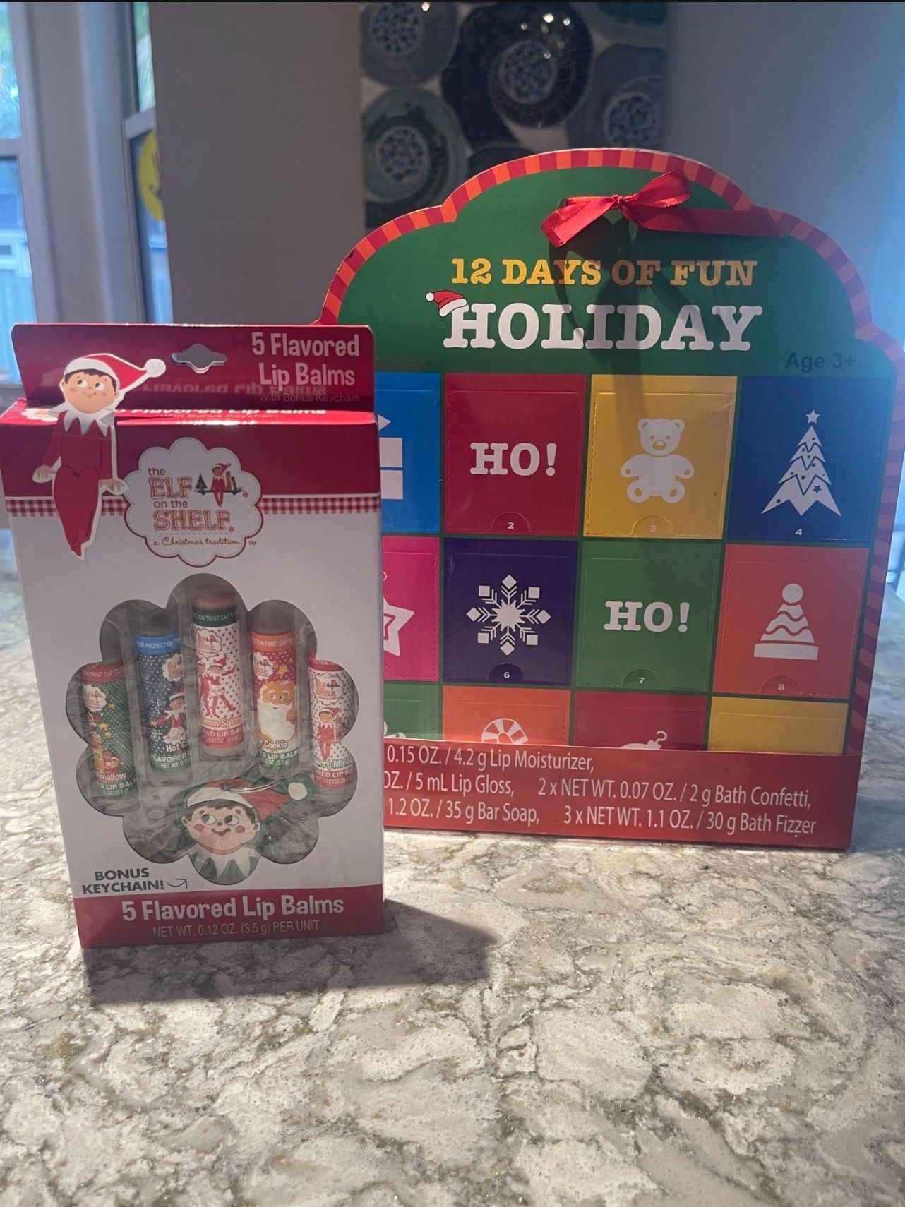 Christmas Countdown  / Elf On The Shelf Flavored Lip Balms -Brand New