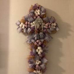 Easter wreath cross