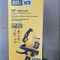 DEWALT XR -20V MAX 12in. Brushless Cordless Battery Powered Chainsaw (Tool Only)