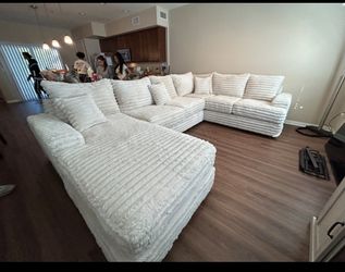 Brand New Super Plush Corduroy Sectional Set